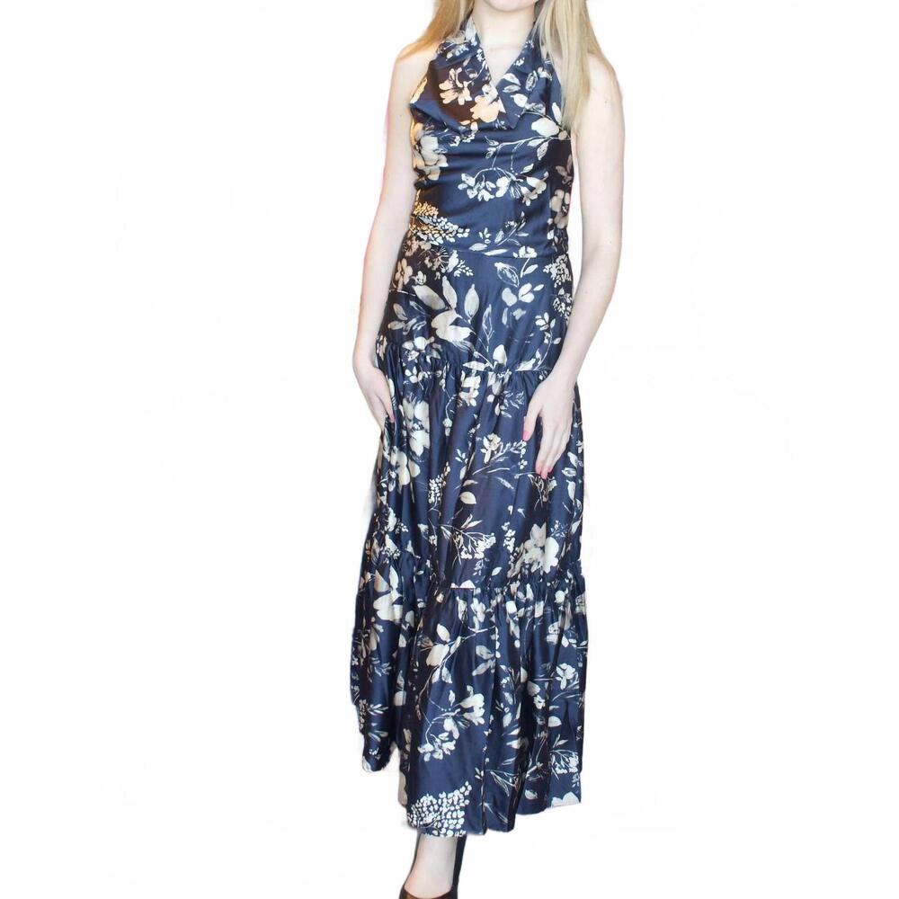 NEW DRESS FORUM finesse halter dress in multi